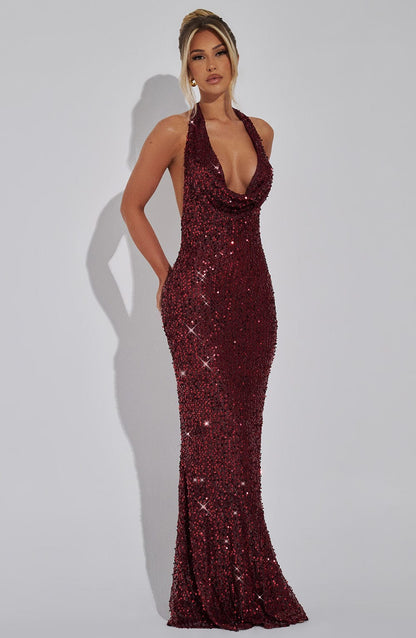 Women's maxi dress, styled view