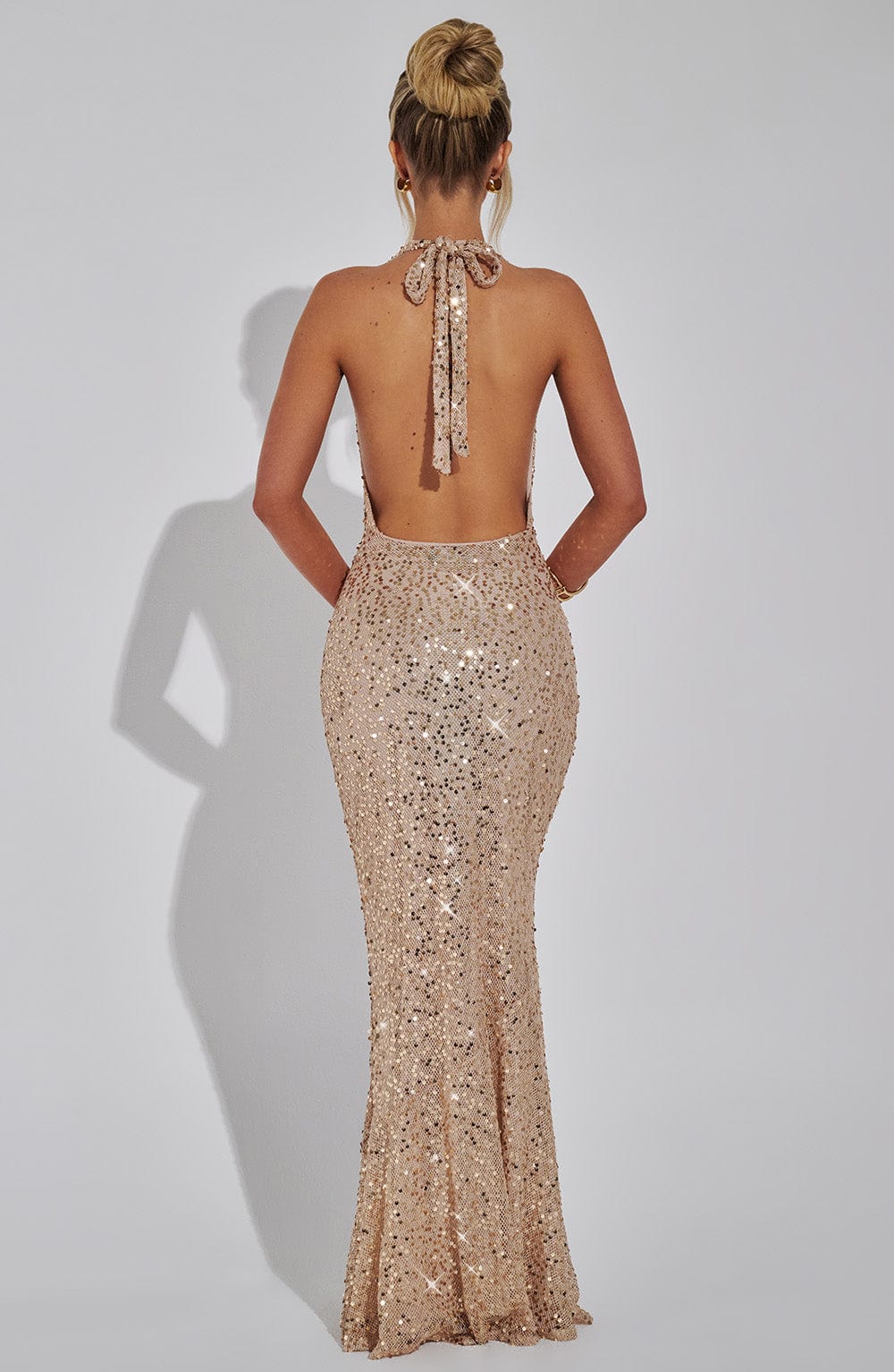 Women's maxi dress, detail view