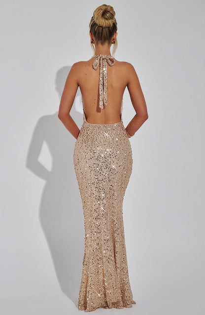 Women's maxi dress, detail view